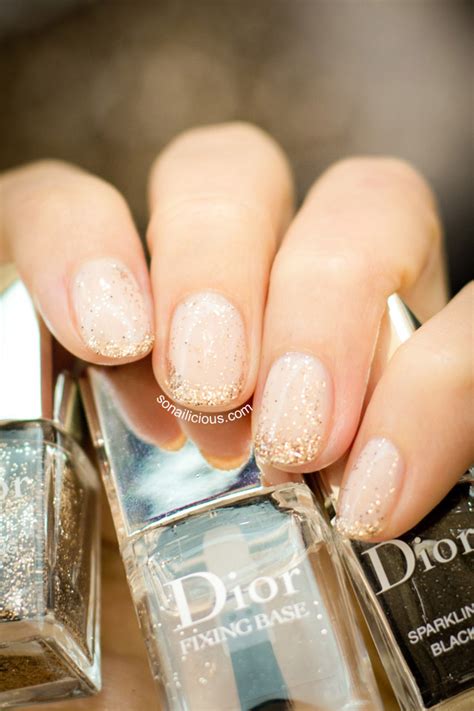 dior sparkling gold nail polish